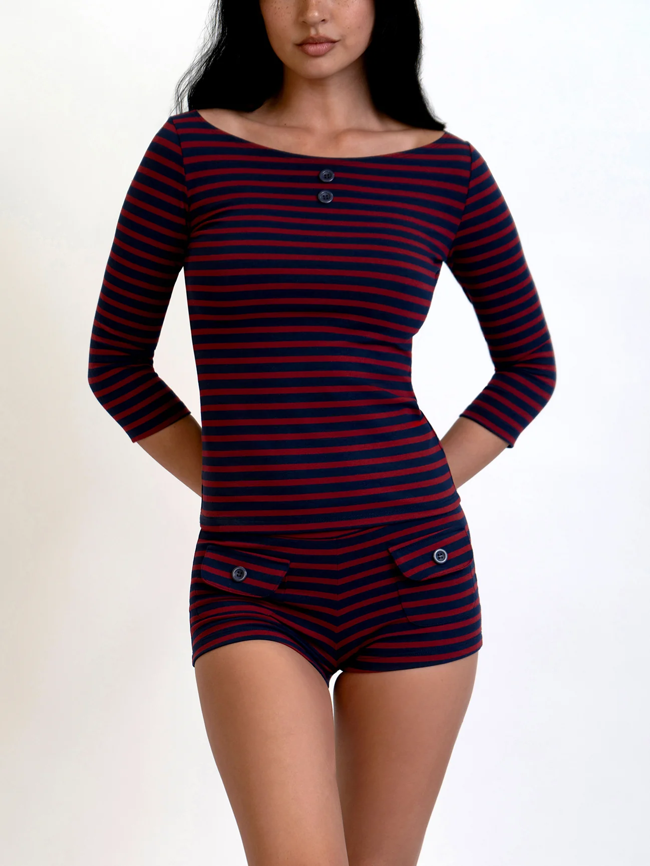 Button Mini Shorts - Image 38