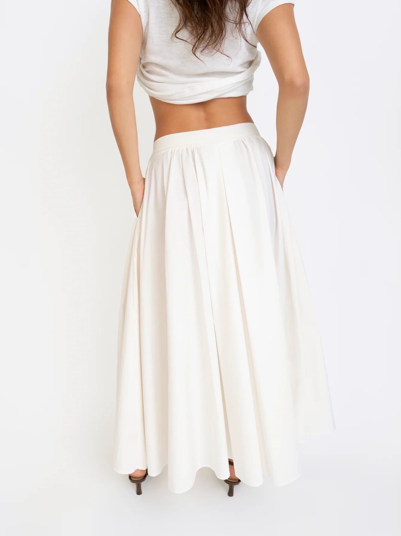 Pleated Poplin Skirt - Image 3