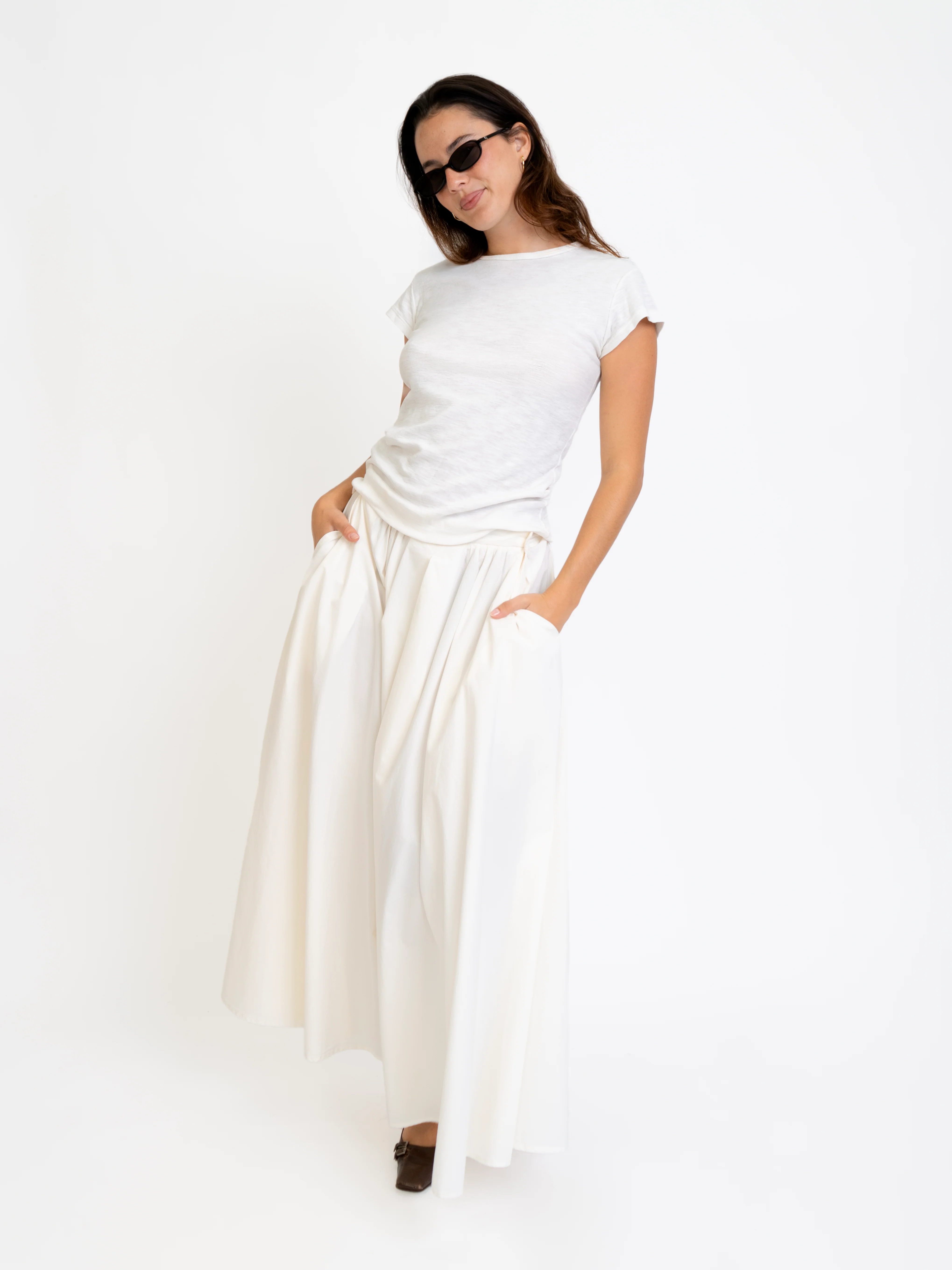 Pleated Poplin Skirt - Image 5