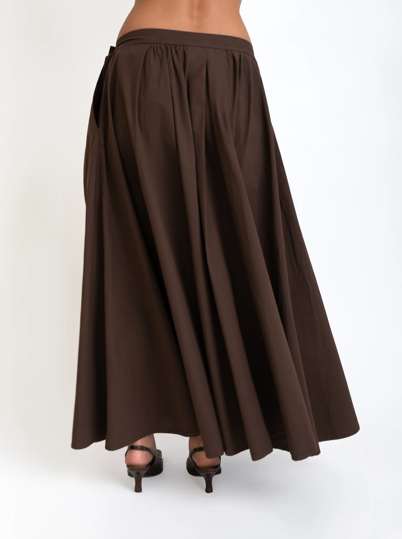 Pleated Poplin Skirt - Image 9