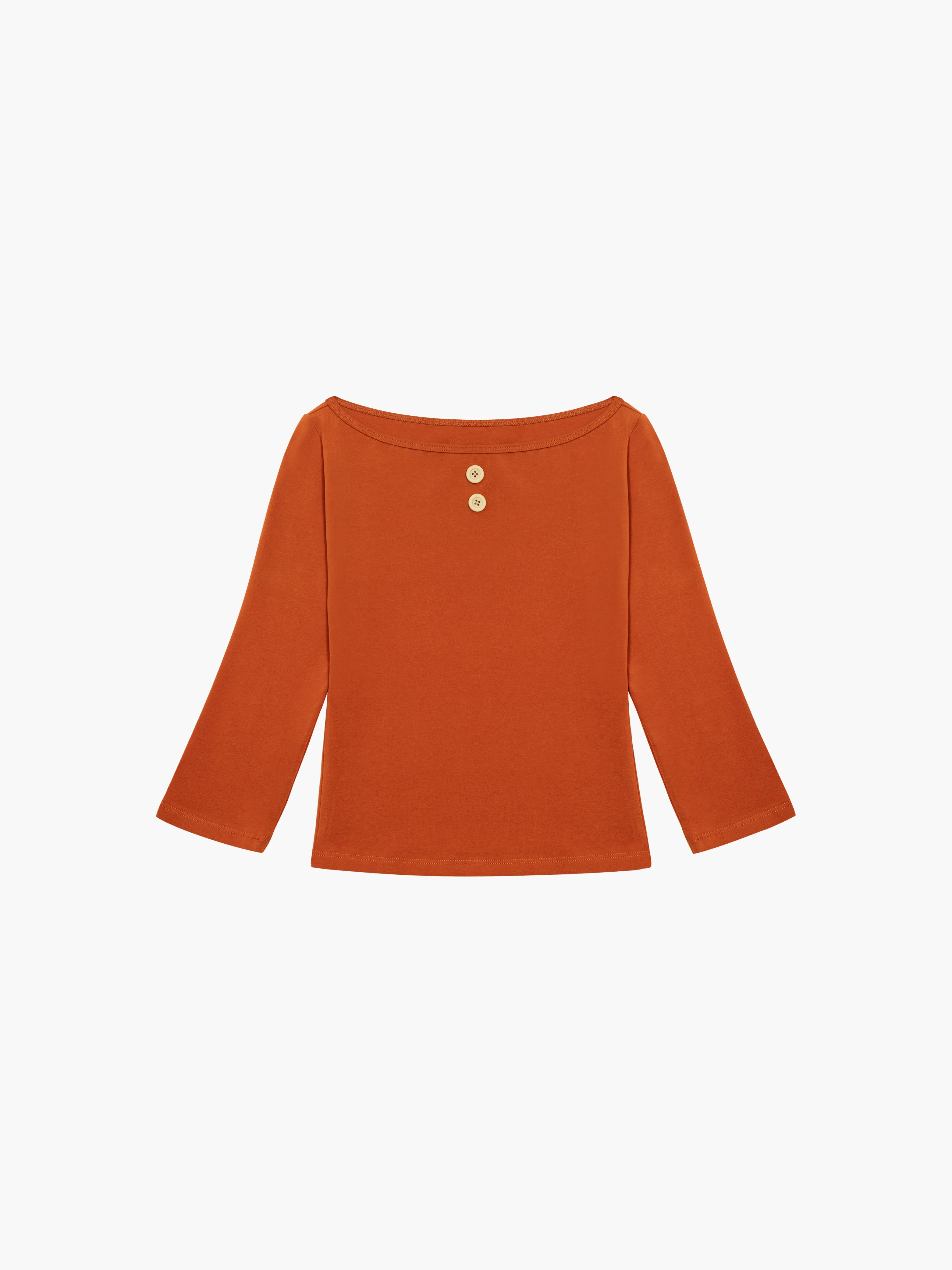 3/4 Sleeve Boat Neck Top - Image 11